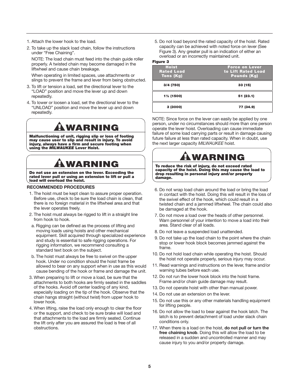 Milwaukee Tool 9687-20 User Manual | Page 5 / 31