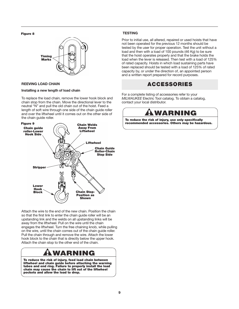 Accessories | Milwaukee Tool 9687-20 User Manual | Page 9 / 31