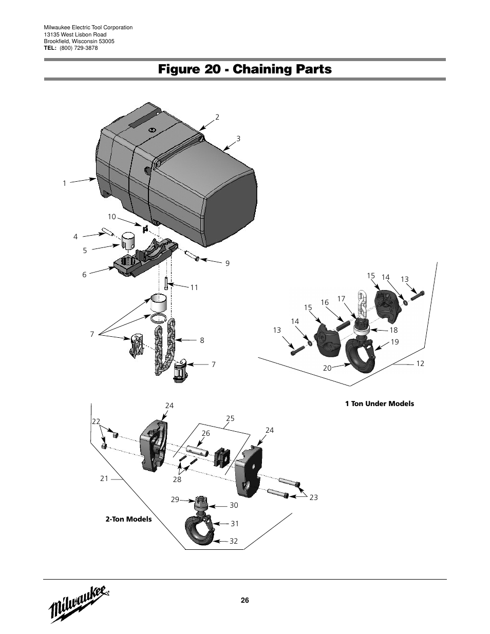 Figure 20 - chaining parts | Milwaukee Tool 9566 V.2 User Manual | Page 26 / 32
