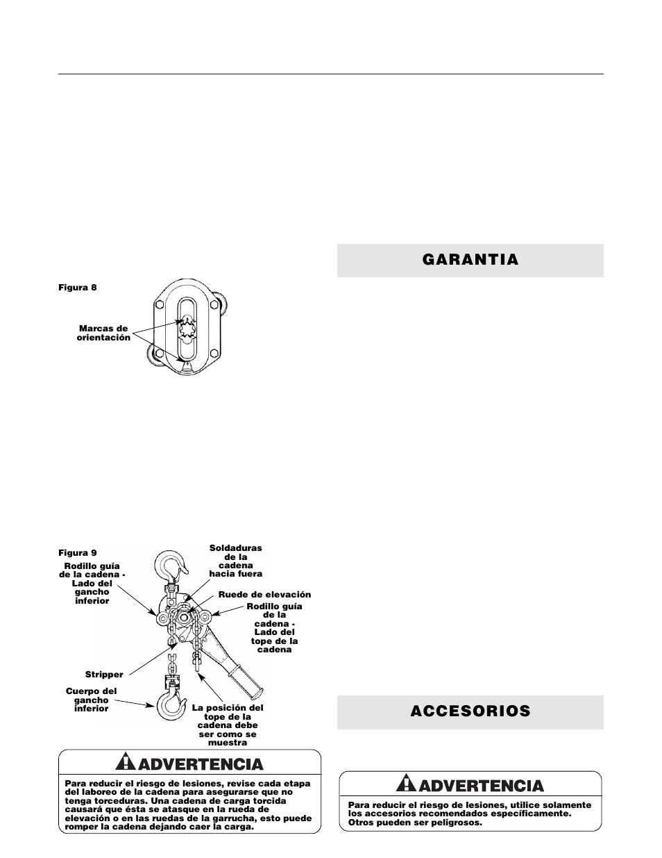 Garantia accesorios | Milwaukee Tool 9682-20 V.1 User Manual | Page 18 / 28