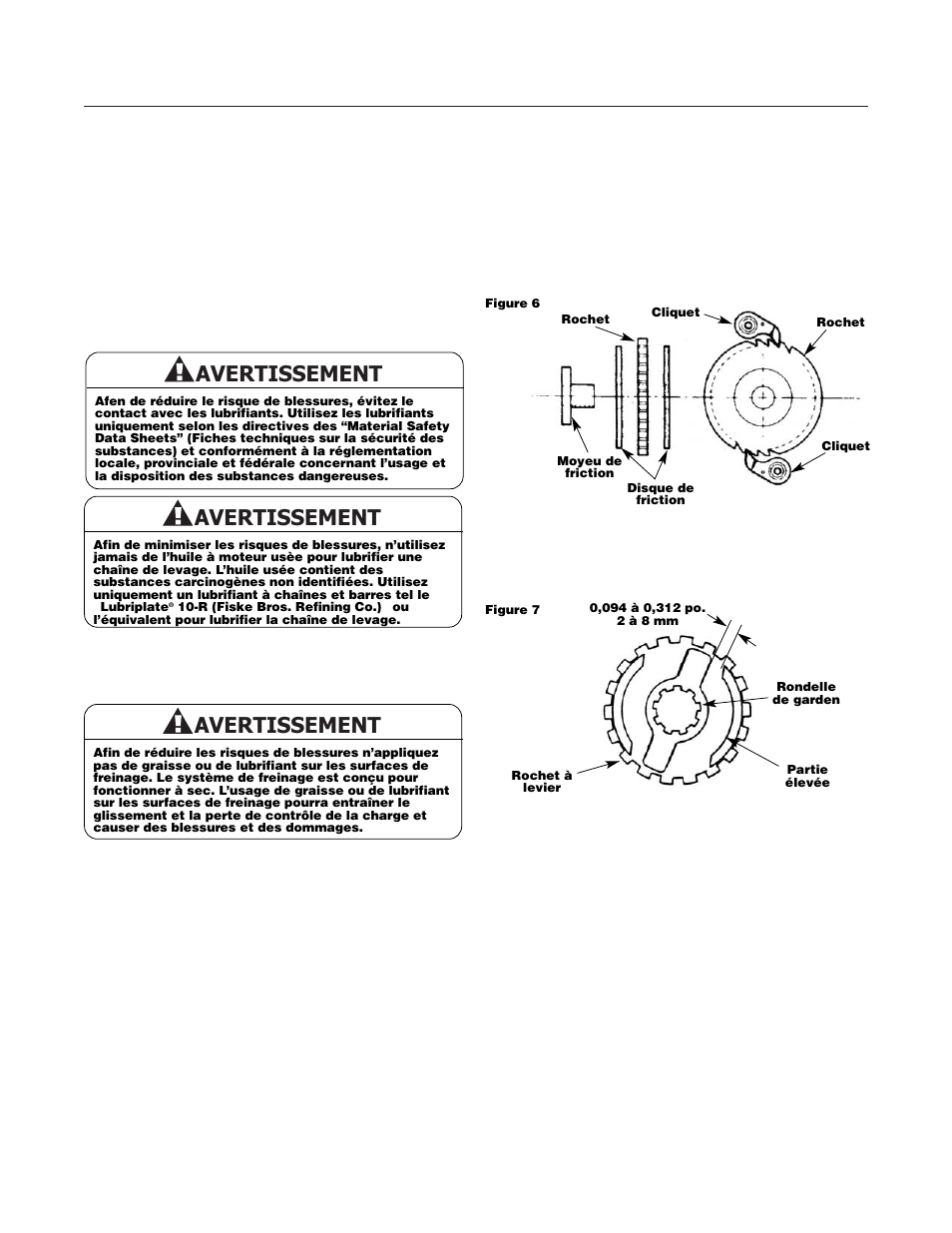 Avertissement | Milwaukee Tool 9682-20 V.1 User Manual | Page 26 / 28