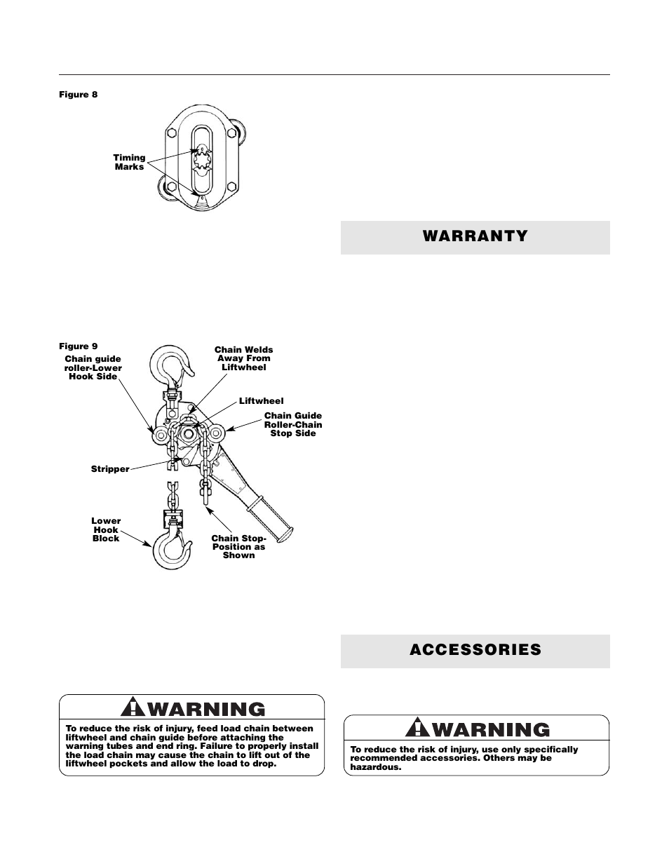 Warranty accessories | Milwaukee Tool 9682-20 V.1 User Manual | Page 9 / 28