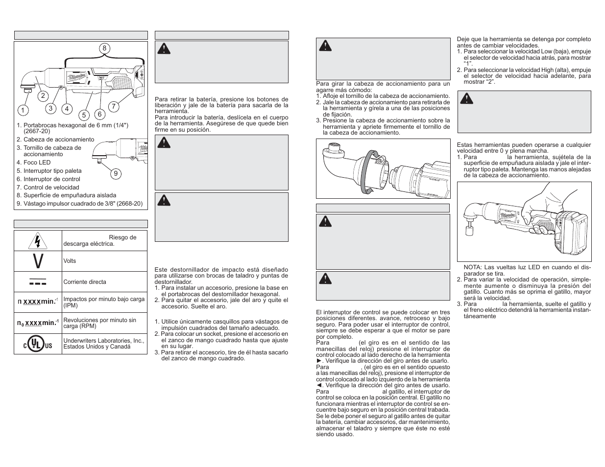 Milwaukee Tool 2668-20 User Manual | Page 9 / 11