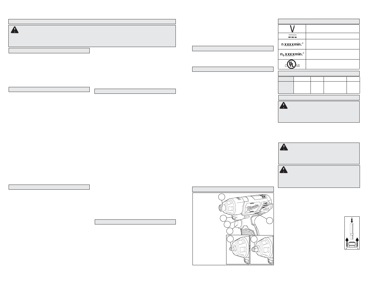 Milwaukee Tool 2463-20 User Manual | Page 2 / 9