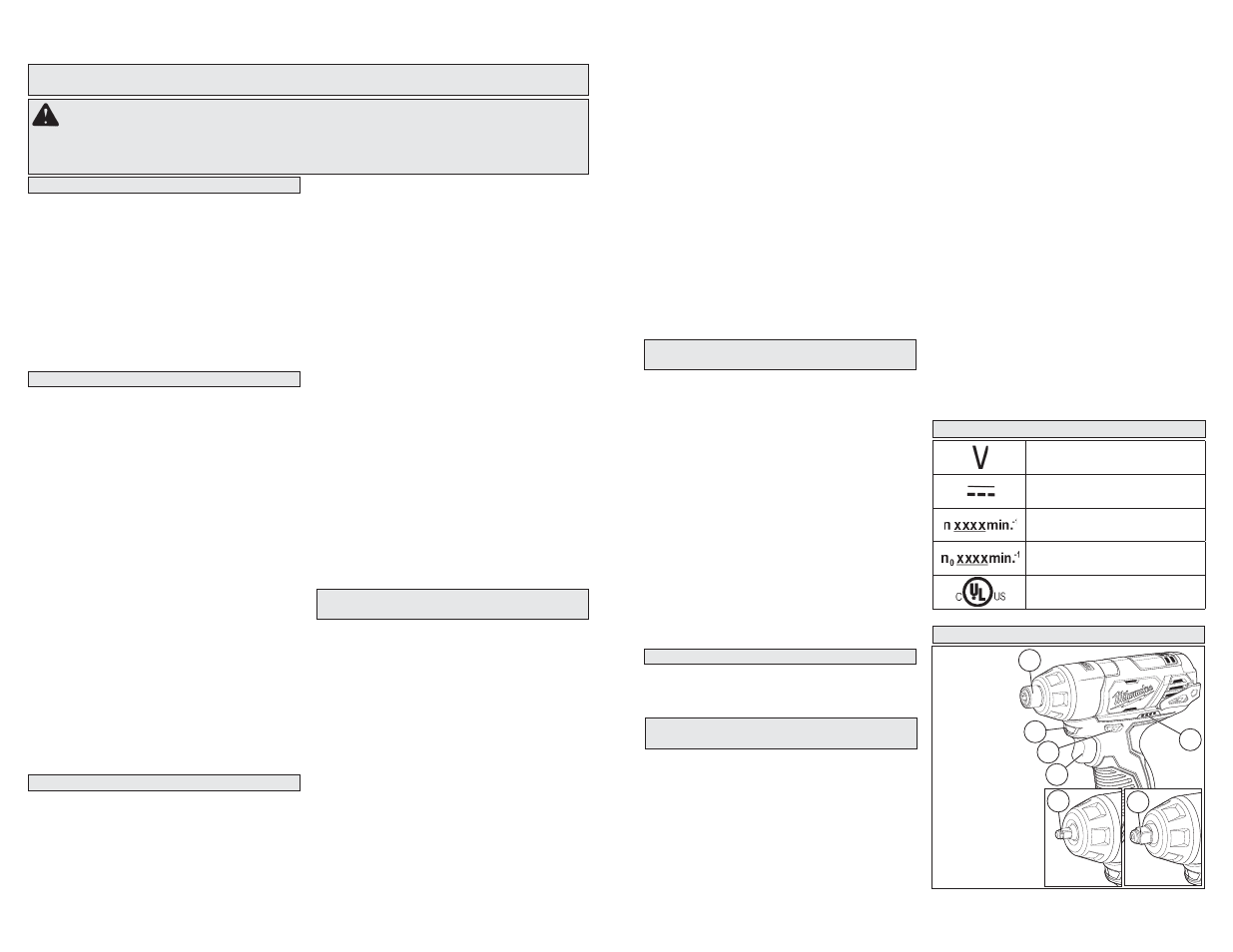 Milwaukee Tool 2463-20 User Manual | Page 4 / 9