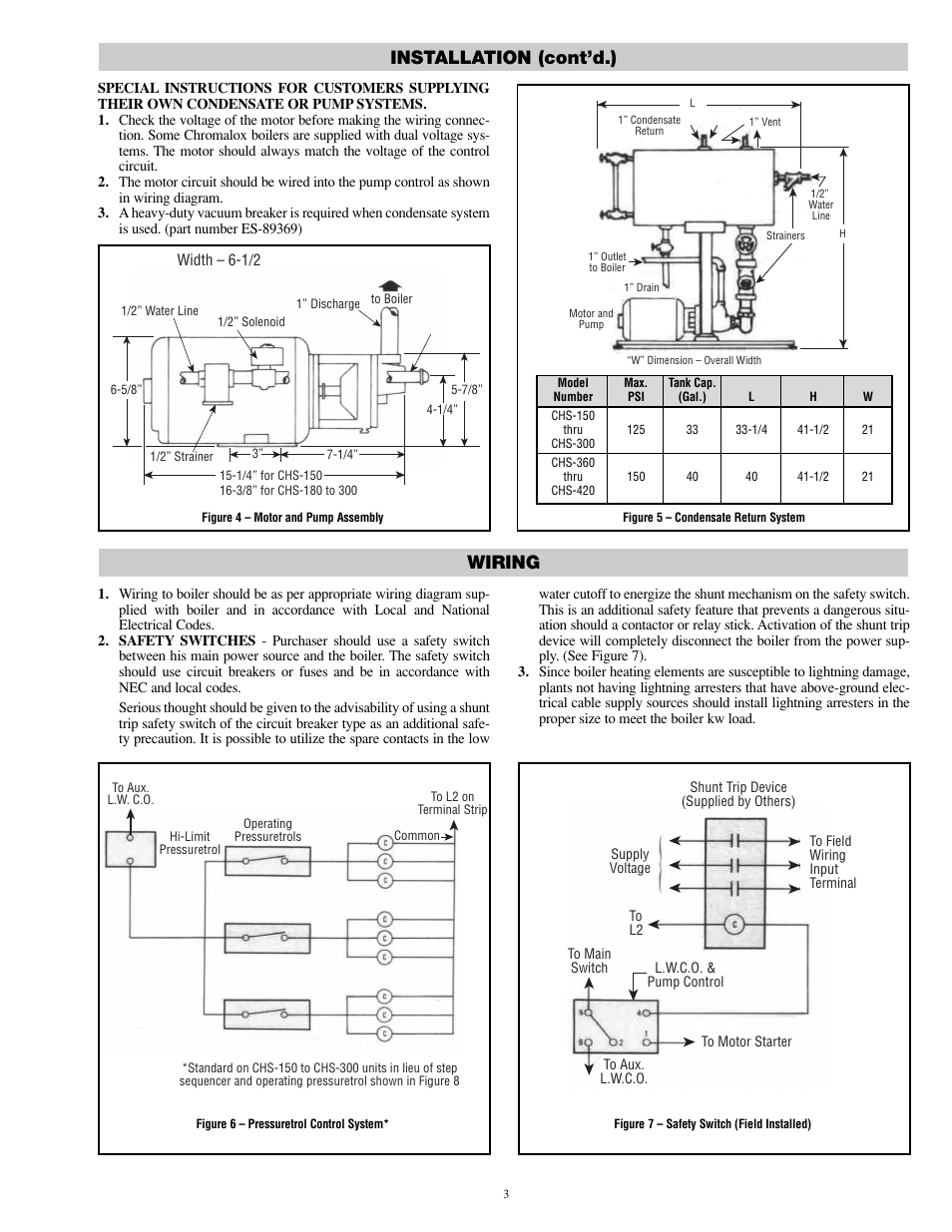 Installation (cont’d.), Wiring | Chromalox PQ404-6 User Manual | Page 3 / 12