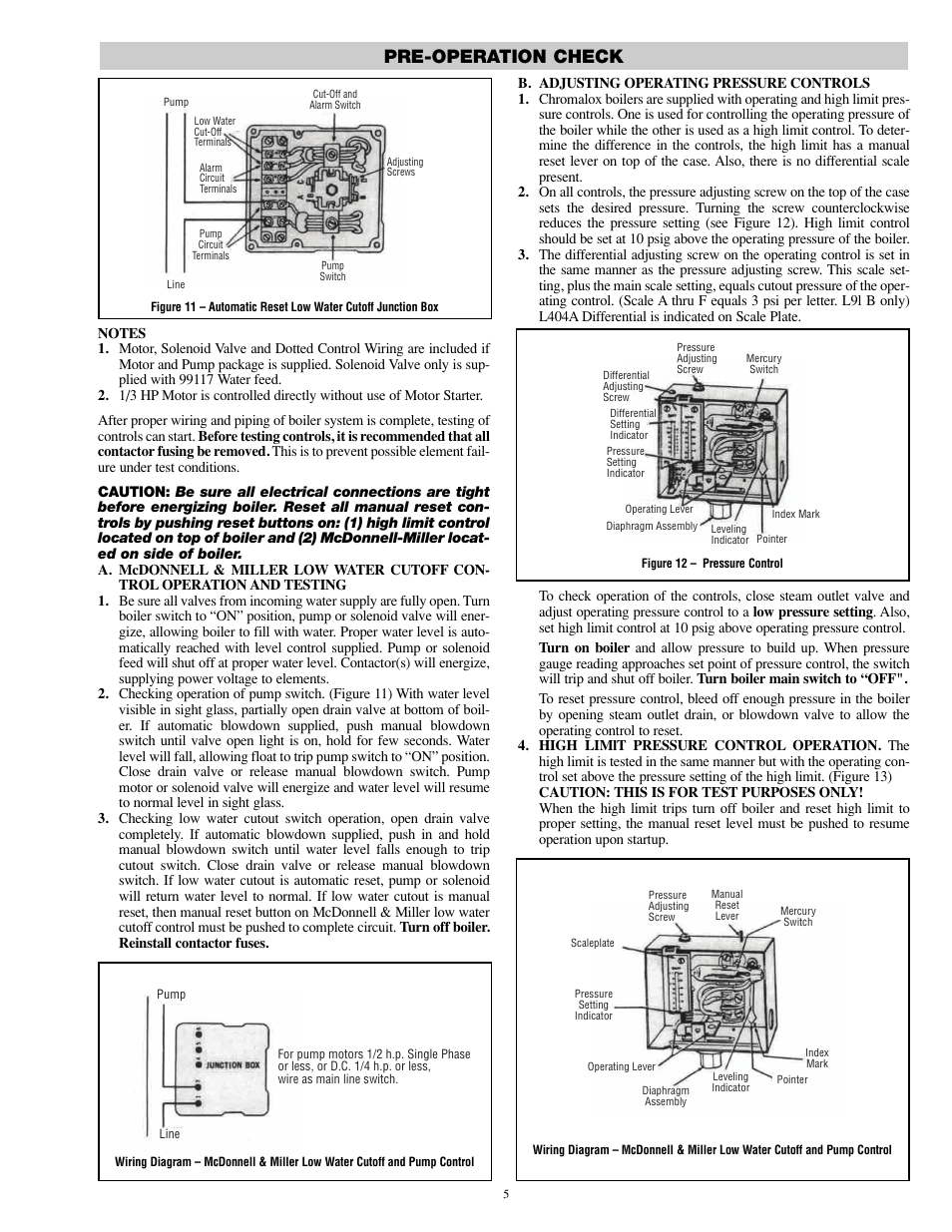 Pre-operation check | Chromalox PQ404-6 User Manual | Page 5 / 12