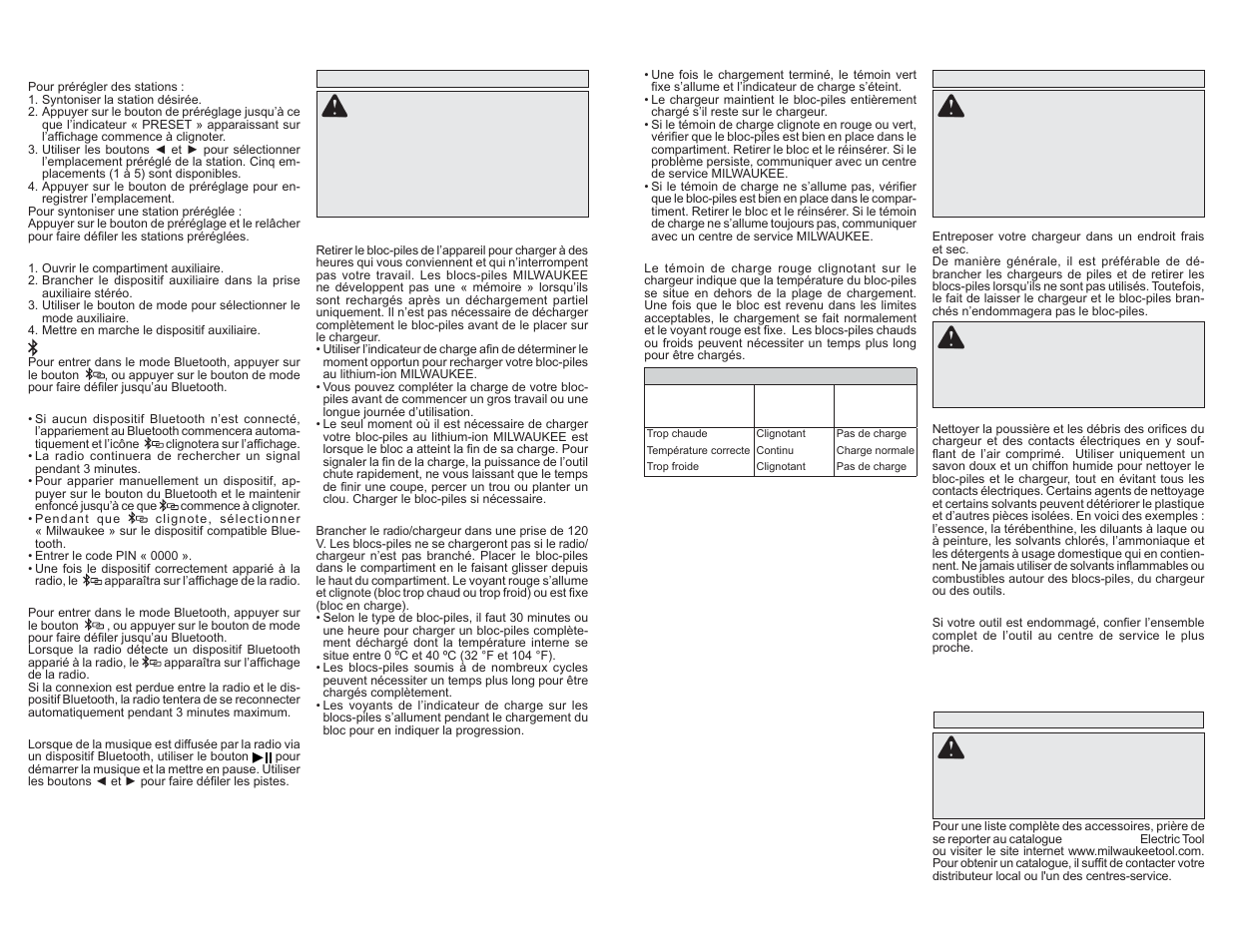 Milwaukee Tool 2792-20 User Manual | Page 8 / 13