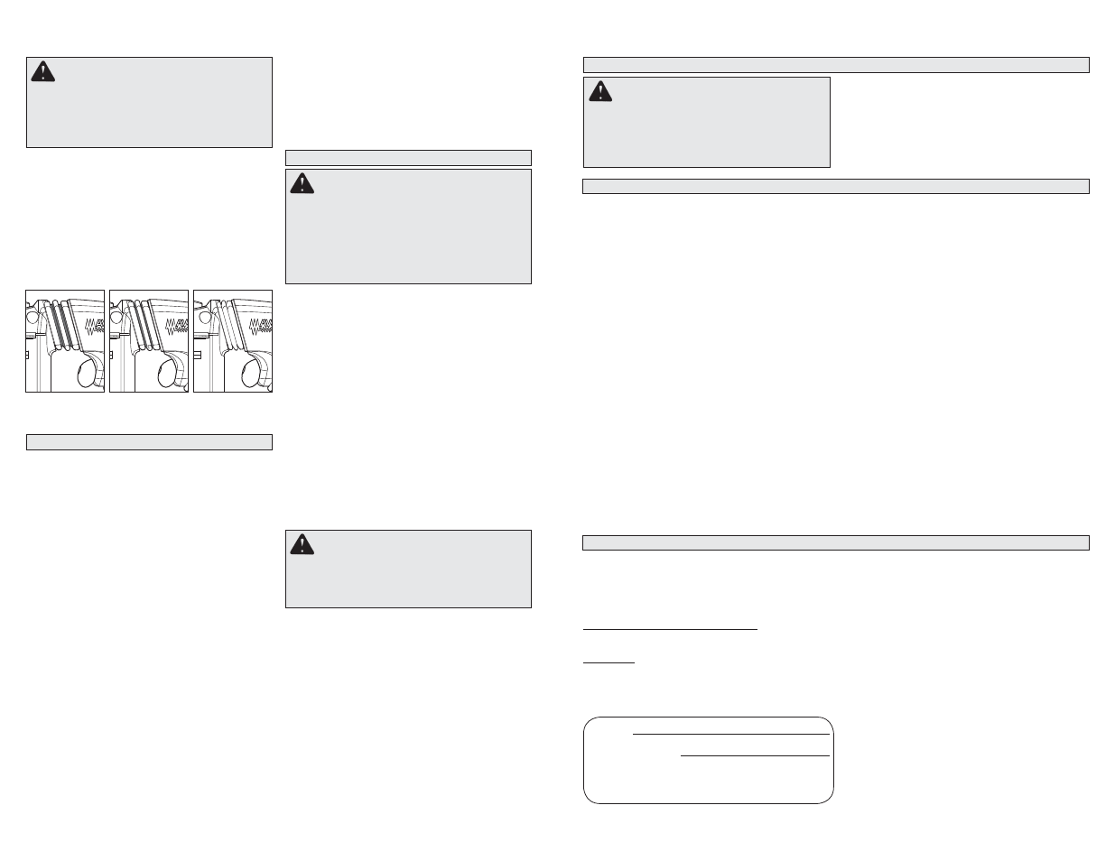 Applications, Entretien avertissement, Avertissement | Accesoires avertissement | Milwaukee Tool 2712-20 User Manual | Page 7 / 11