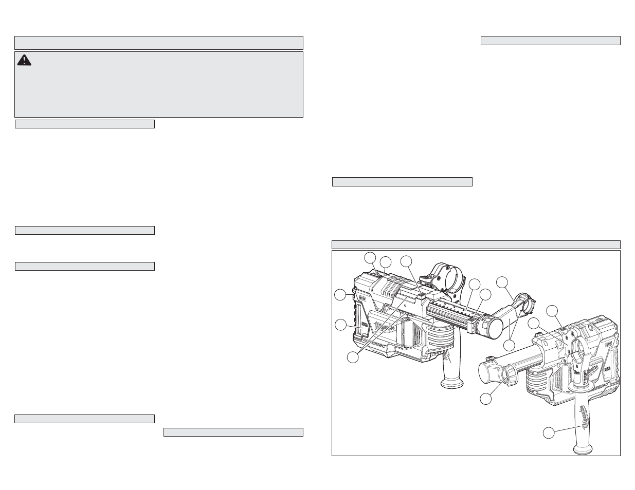 Important safety instructions, Warning, Read and save all instructions for future use | Milwaukee Tool 2306-20 User Manual | Page 2 / 13