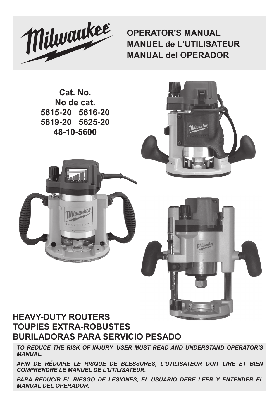 Milwaukee Tool 5615-24 User Manual | 36 pages