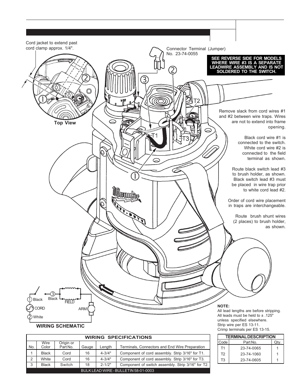 Milwaukee Tool 5615-24 Wiring User Manual | 2 pages