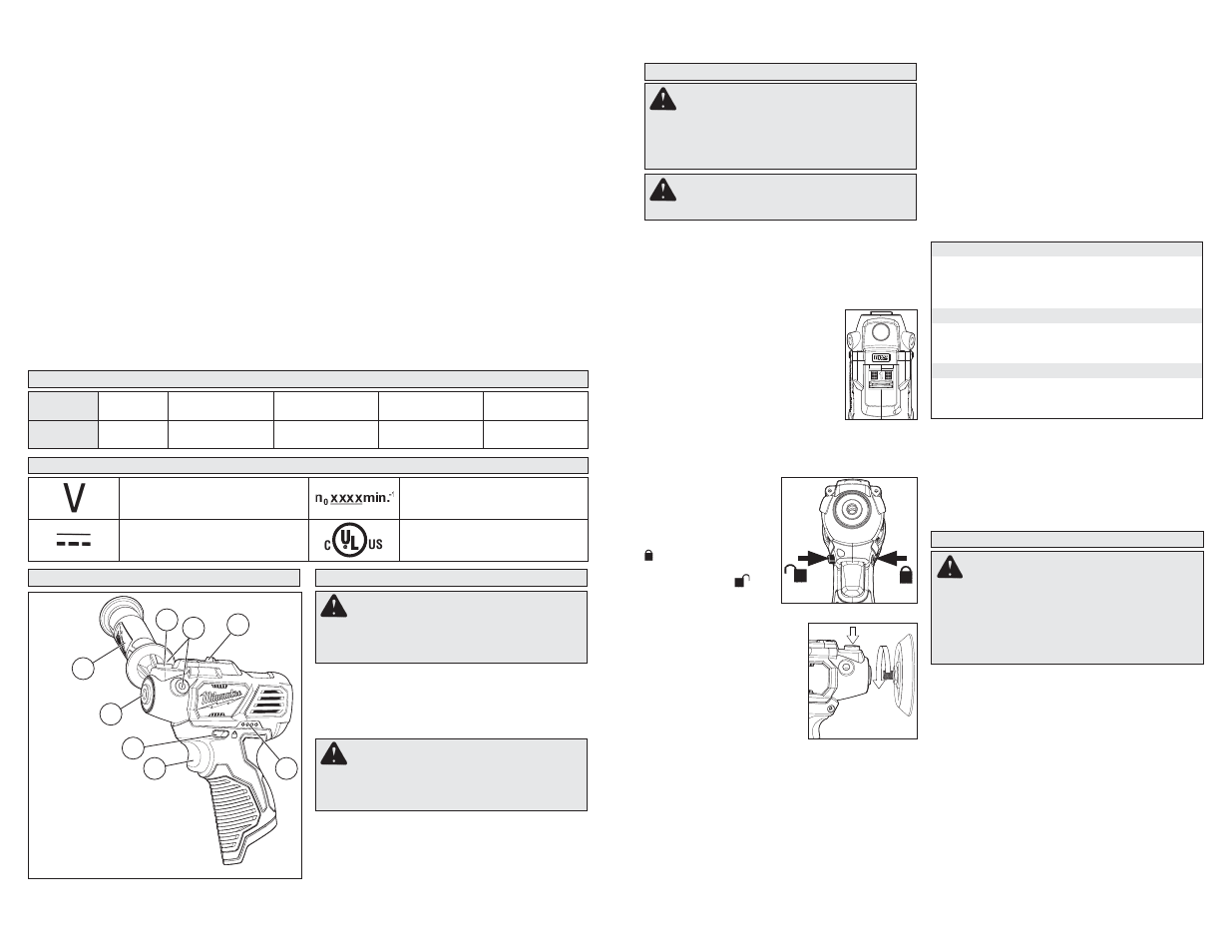 Milwaukee Tool 2438-22 User Manual | Page 3 / 11