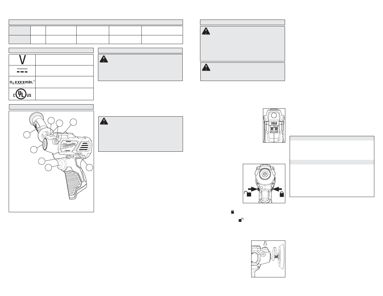 Milwaukee Tool 2438-22 User Manual | Page 9 / 11