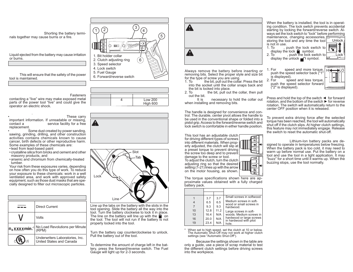 Milwaukee Tool 2101-21 User Manual | Page 3 / 11