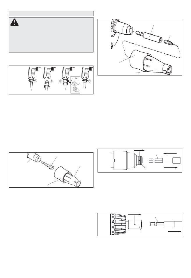 Ensamblaje de la herramienta advertencia | Milwaukee Tool 6580-20 User Manual | Page 22 / 28