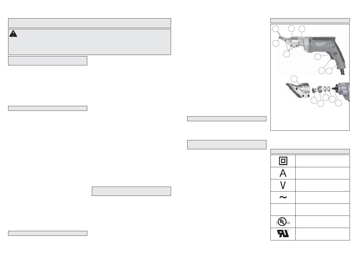 Milwaukee Tool 6852-20 User Manual | Page 8 / 11