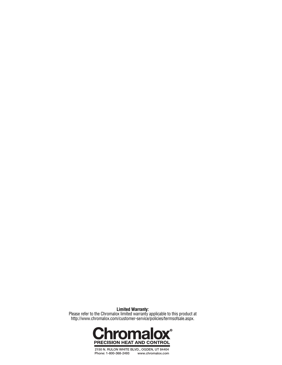 Chromalox PF411-10 User Manual | Page 4 / 4