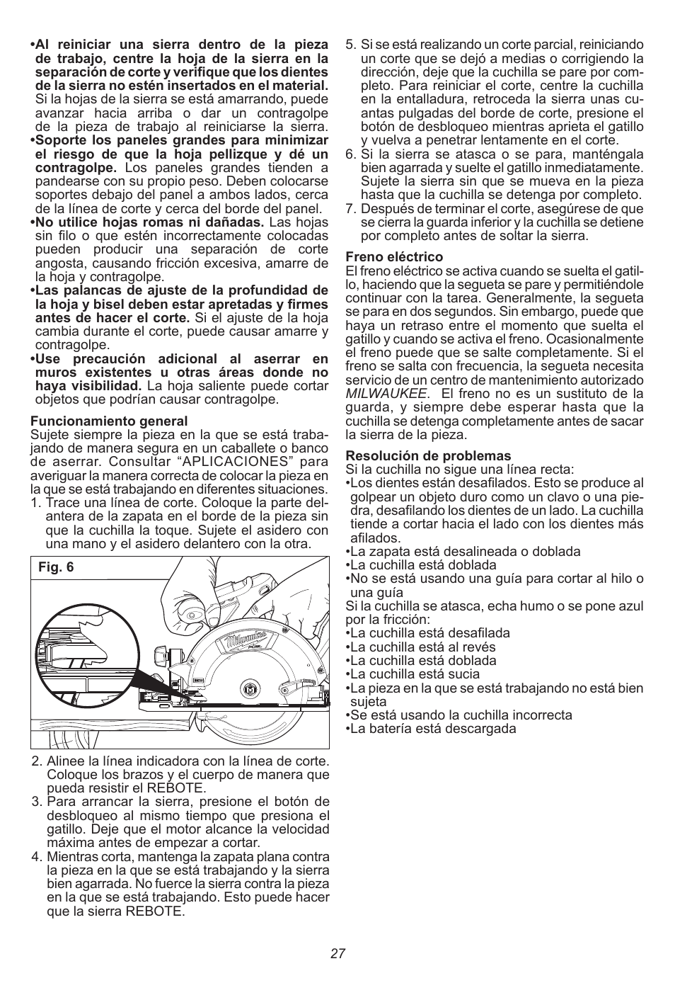 Milwaukee Tool 2730-20 User Manual | Page 27 / 32