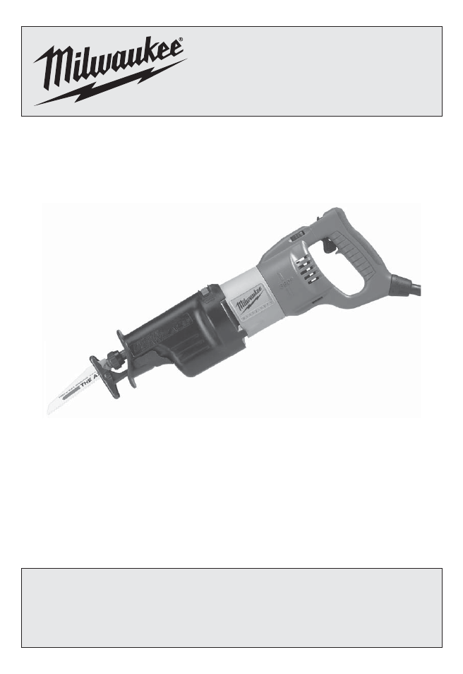 Milwaukee Tool 6538-21 User Manual | 15 pages