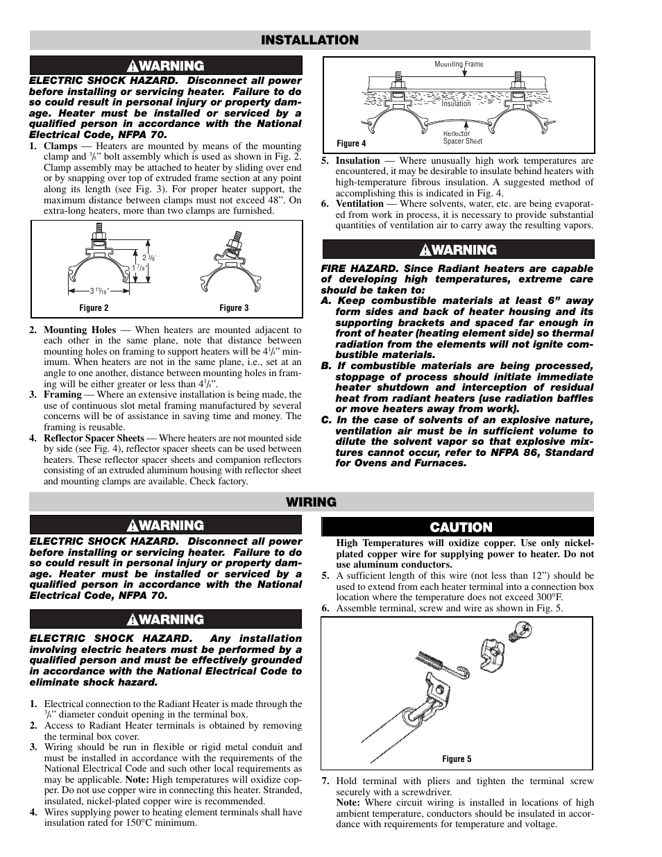 Wiring, Installation | Chromalox PG421-1 User Manual | Page 2 / 6