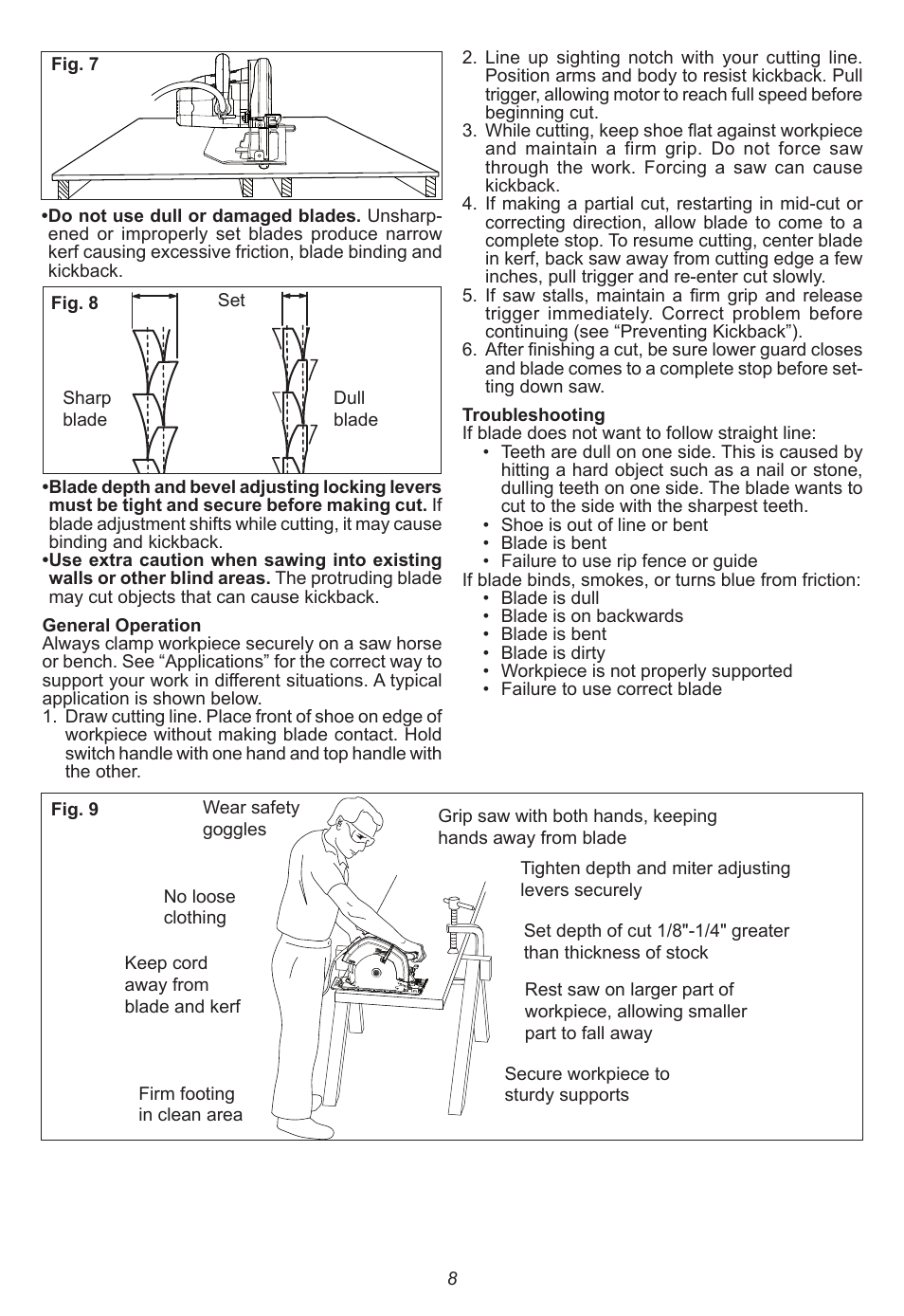 Milwaukee Tool 6470-21 User Manual | Page 8 / 36