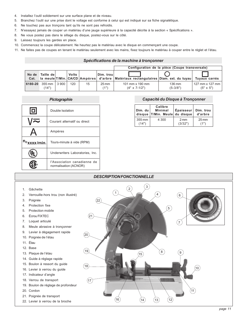 Milwaukee Tool 6180-20 V.2 User Manual | Page 11 / 24