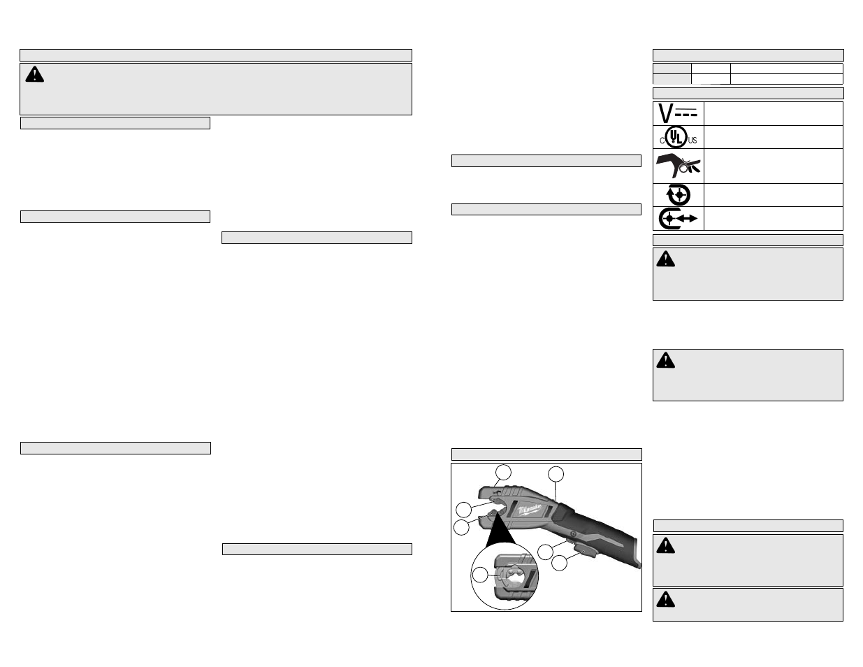 Milwaukee Tool 2471-20 User Manual | Page 2 / 9