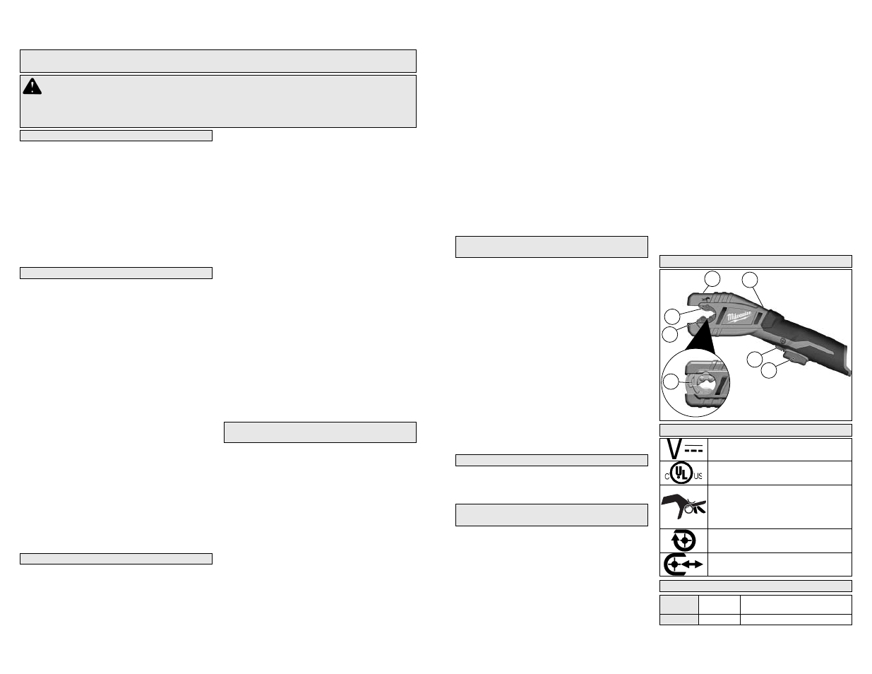 Milwaukee Tool 2471-20 User Manual | Page 4 / 9