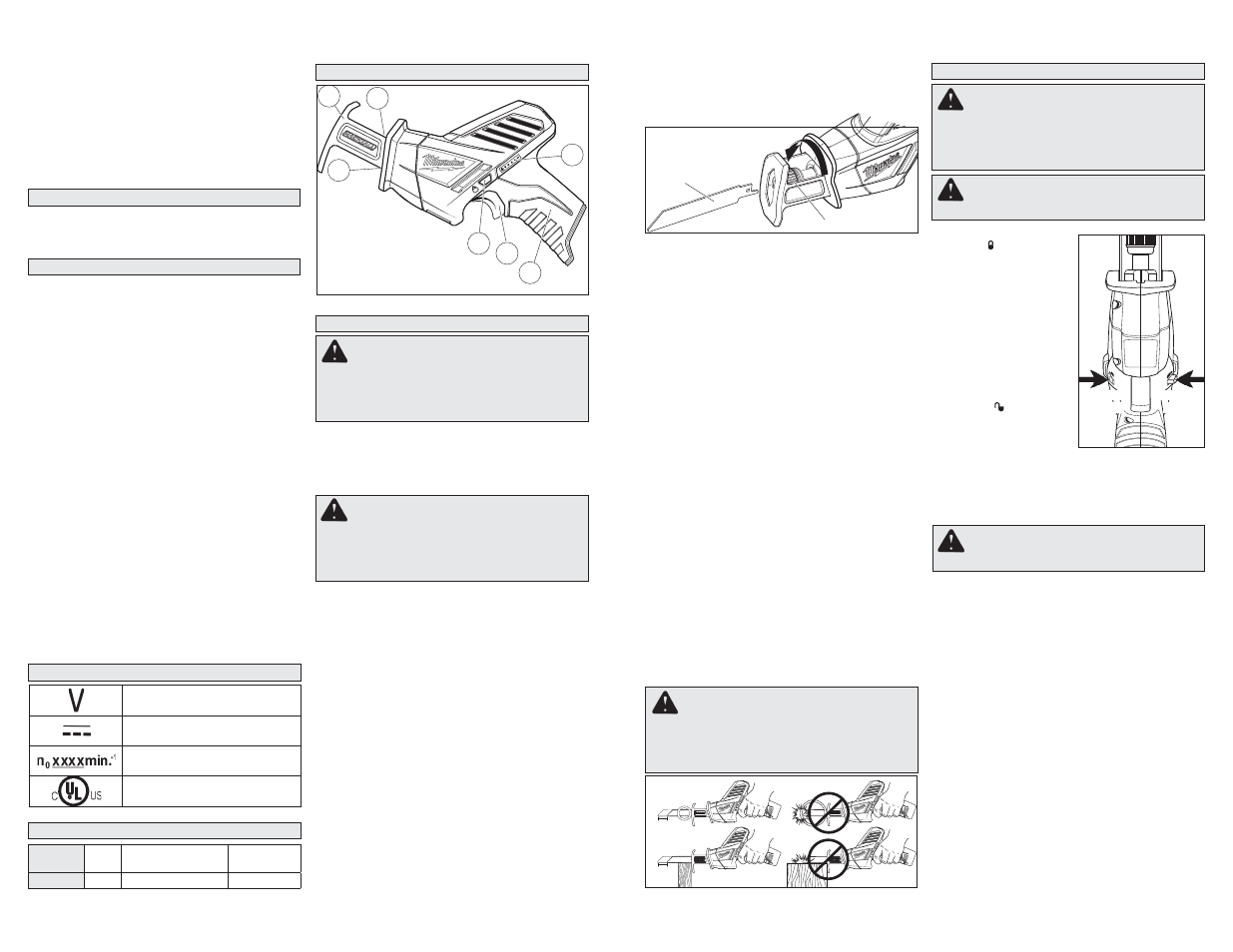 Milwaukee Tool 2420-20 User Manual | Page 3 / 11