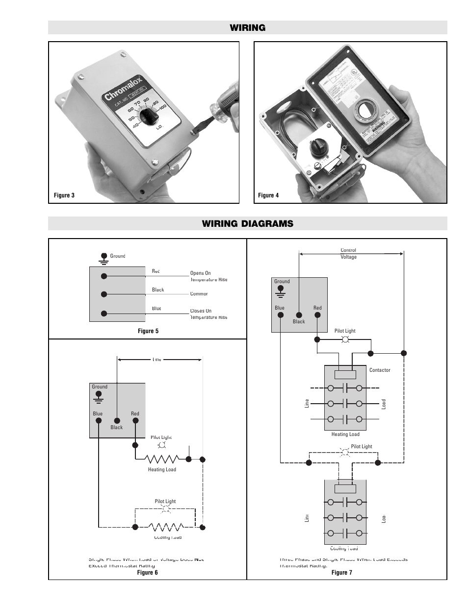 Wiring wiring diagrams | Chromalox PK471-4 User Manual | Page 3 / 4