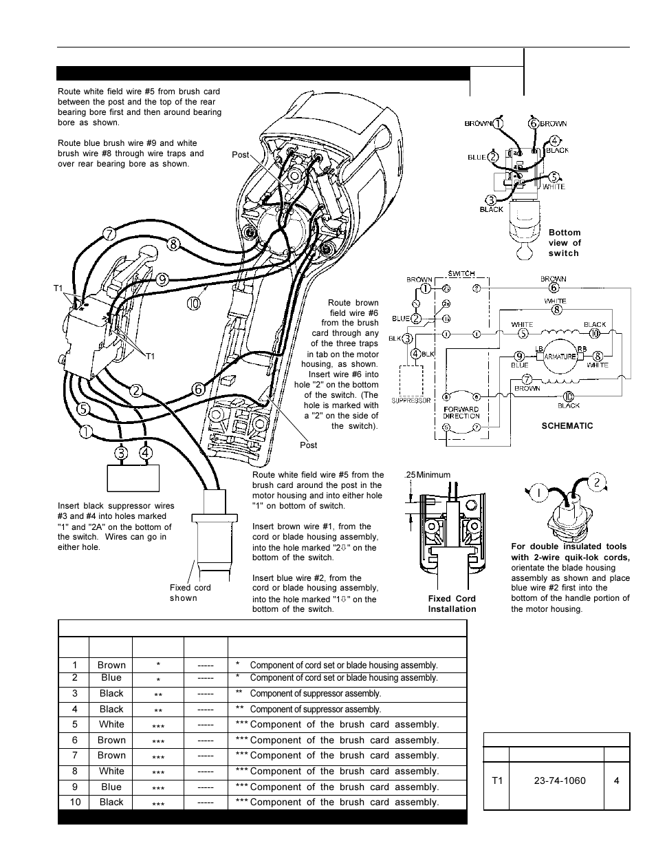 Milwaukee Tool 2445-20 Wiring 2000 User Manual | 1 page