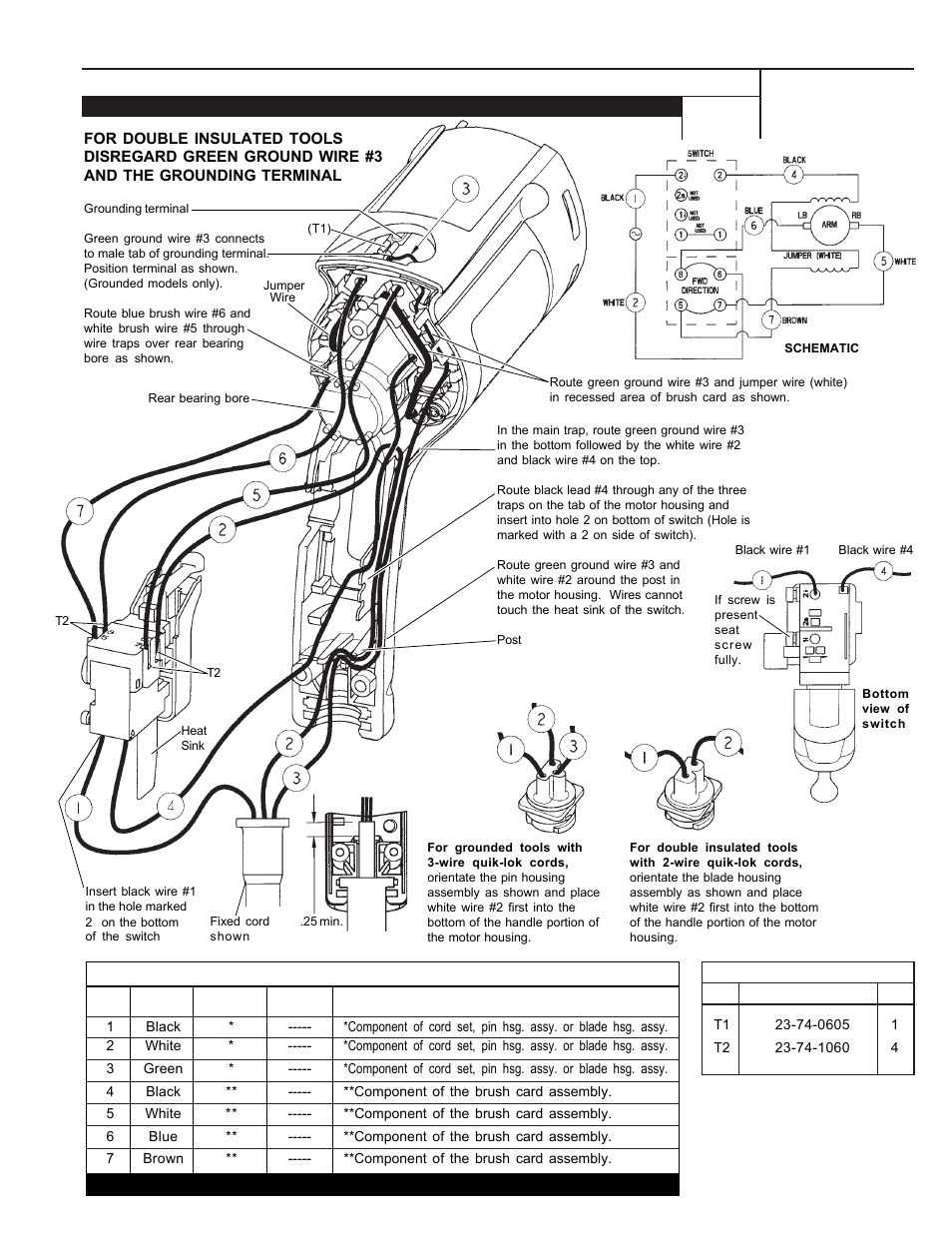 Milwaukee Tool 6742-20 Wiring 2003 User Manual | 1 page