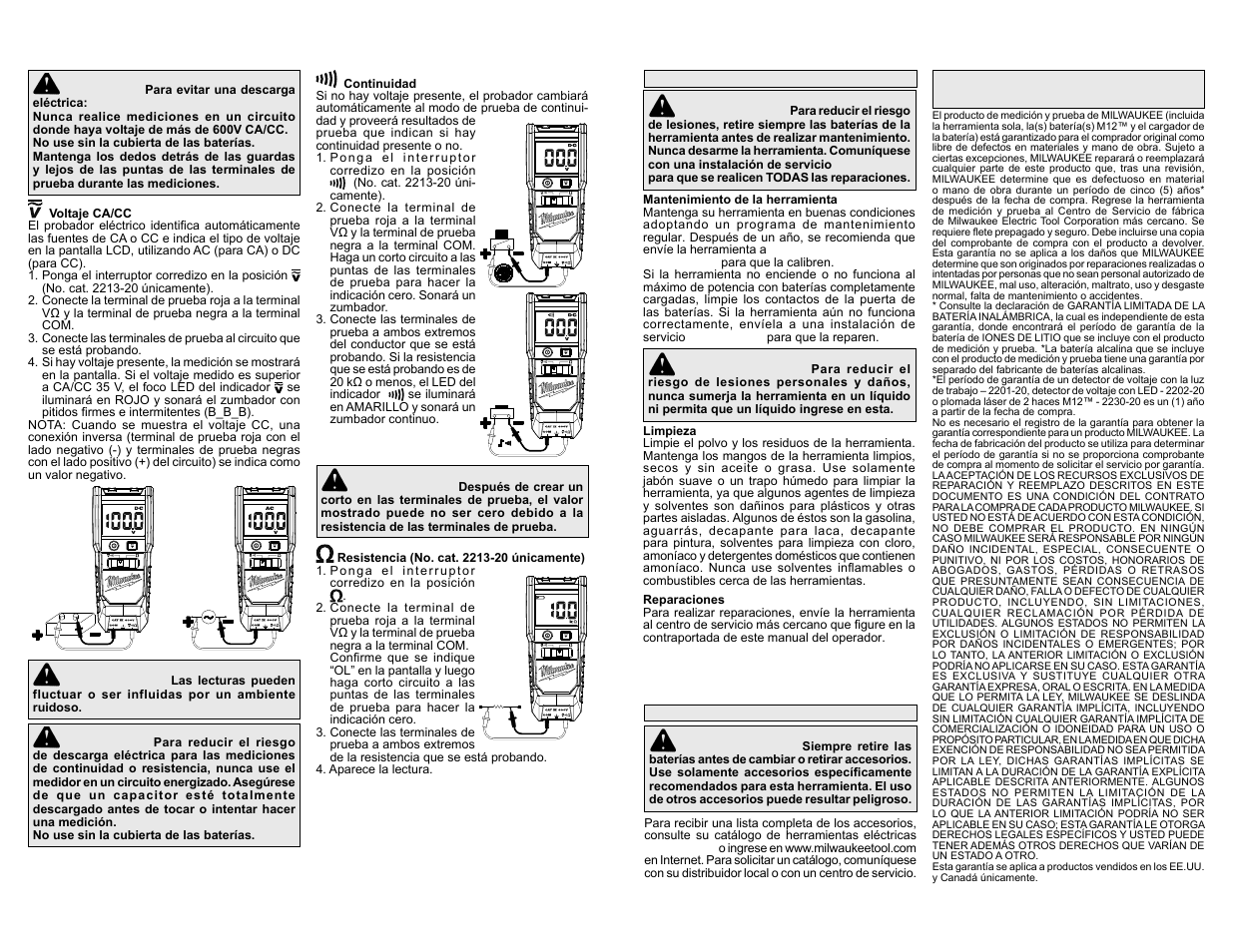 Milwaukee Tool 2212-20 User Manual | Page 10 / 11