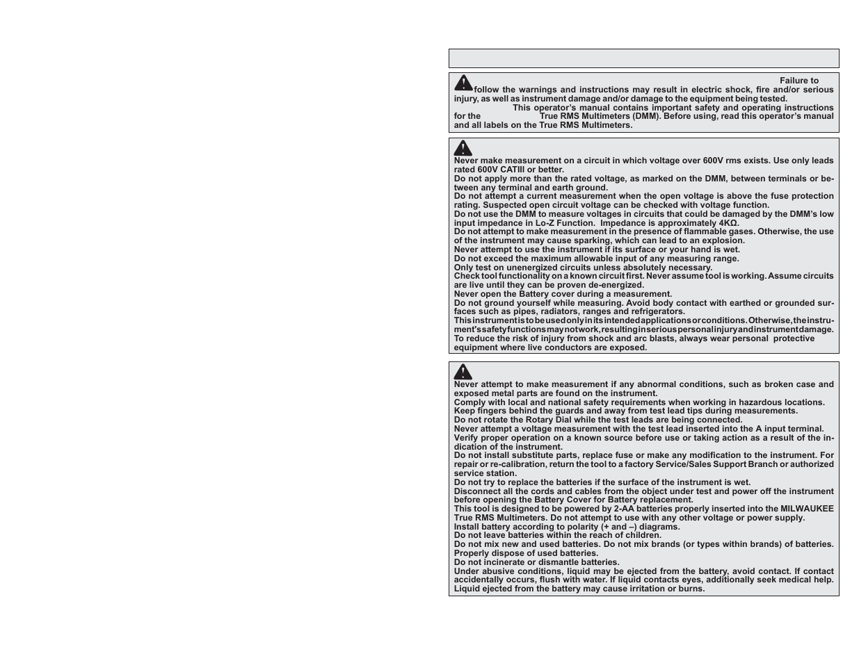 Important safety instructions | Milwaukee Tool 2217-20 User Manual | Page 2 / 15