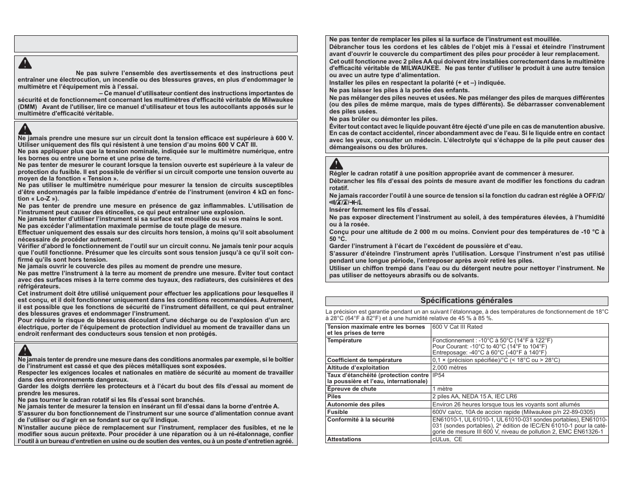 Règles importantes de sécurité | Milwaukee Tool 2217-20 User Manual | Page 7 / 15