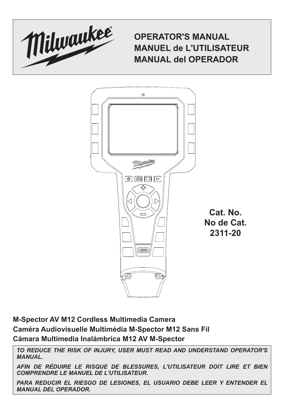 Milwaukee Tool 2311-21 User Manual | 28 pages