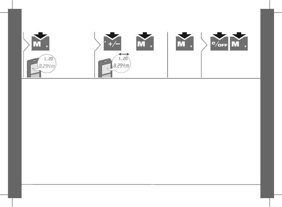 Memory (20 last displays), Delete memory, 294 m | Milwaukee Tool 2281-20 V.2 User Manual | Page 16 / 19