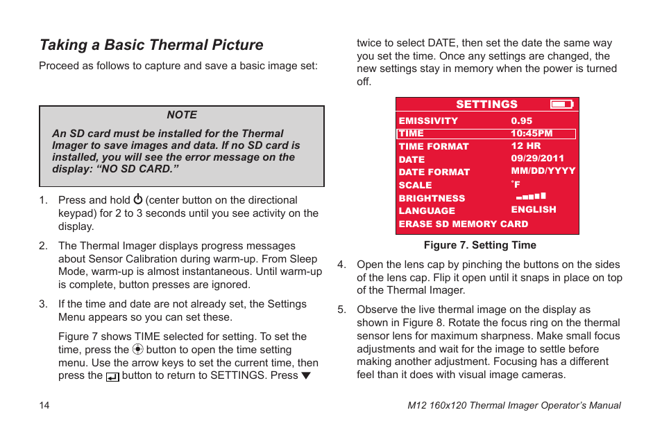 Taking a basic thermal picture | Milwaukee Tool 2260-21NST User Manual | Page 16 / 108