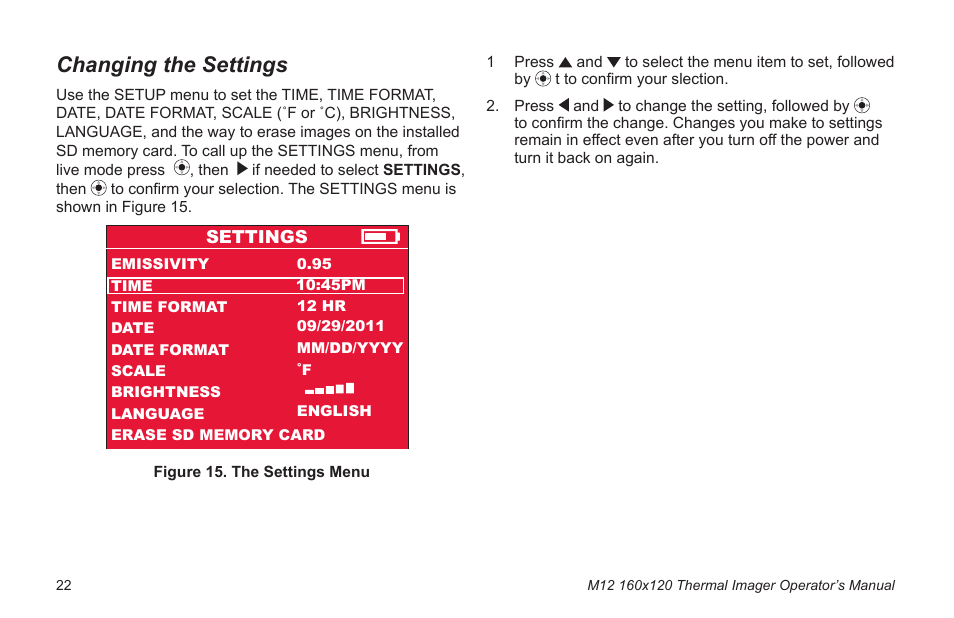 Changing the settings | Milwaukee Tool 2260-21NST User Manual | Page 24 / 108