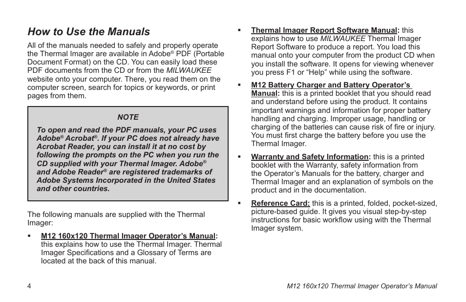 How to use the manuals | Milwaukee Tool 2260-21NST User Manual | Page 6 / 108