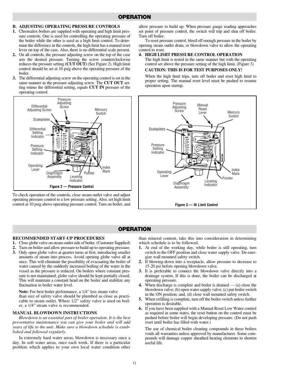 Operation | Chromalox CHPES-6A User Manual | Page 12 / 20