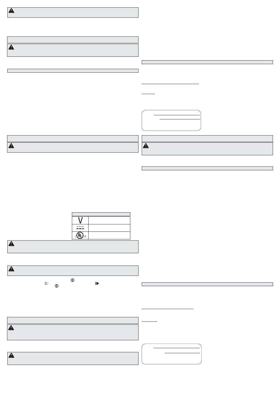 Advertencia, Instrucciones de seguridad, Mantenimiento | Accesorios, Guarde estas instrucciones, Avertissement, Accesoires avertissement | Milwaukee Tool 2352-20 Safety 2 User Manual | Page 2 / 2