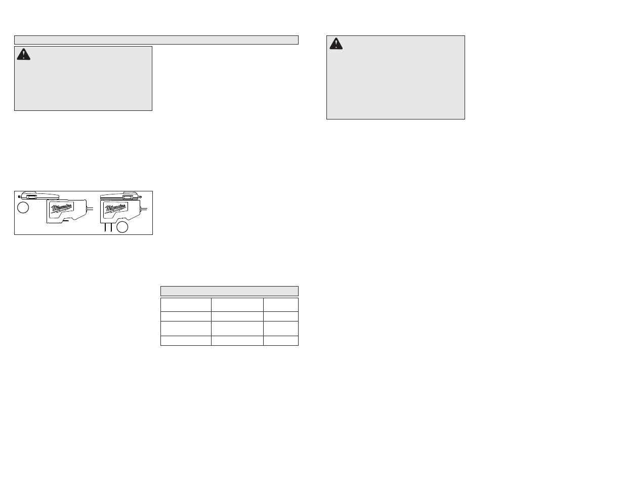 Avertissement | Milwaukee Tool 2510-20 User Manual | Page 6 / 11