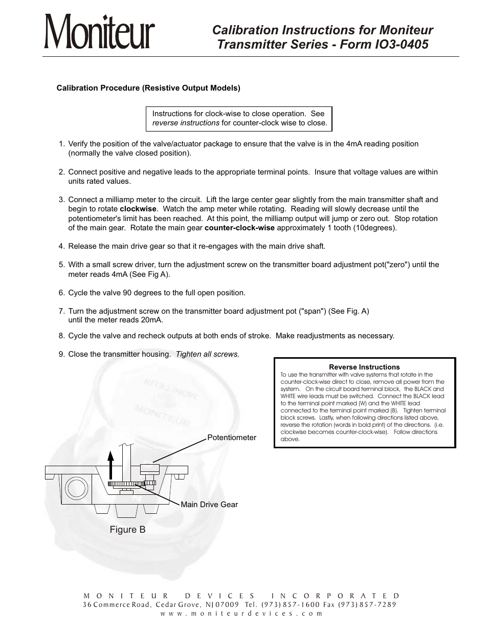 Figure b | Moniteur Transmitter Series IO3-0405 User Manual | Page 2 / 2