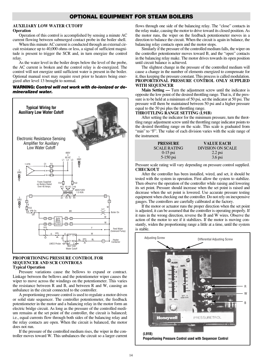 Optional equipment for steam boilers | Chromalox CES-6 User Manual | Page 14 / 20