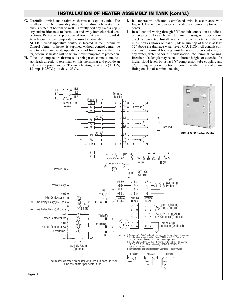 Installation of heater assembly in tank (cont’d.) | Chromalox FXTH PN401 User Manual | Page 5 / 12