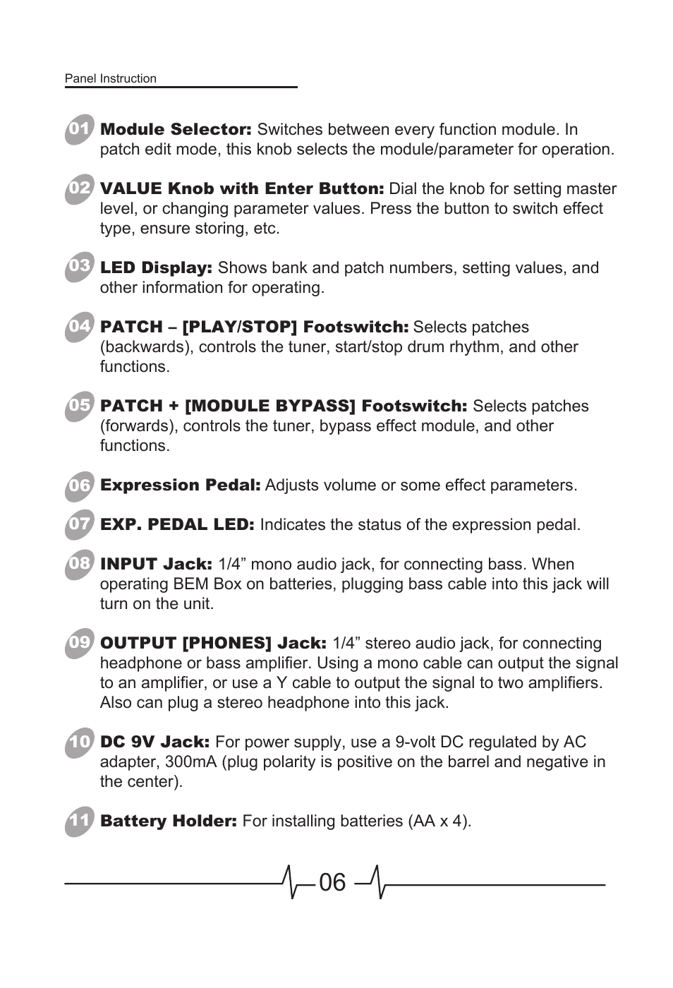 MOOER BEM Box User Manual | Page 7 / 27