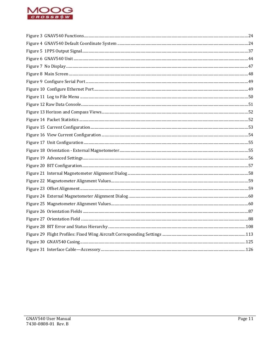Moog Crossbow GNAV540 User Manual | Page 11 / 132