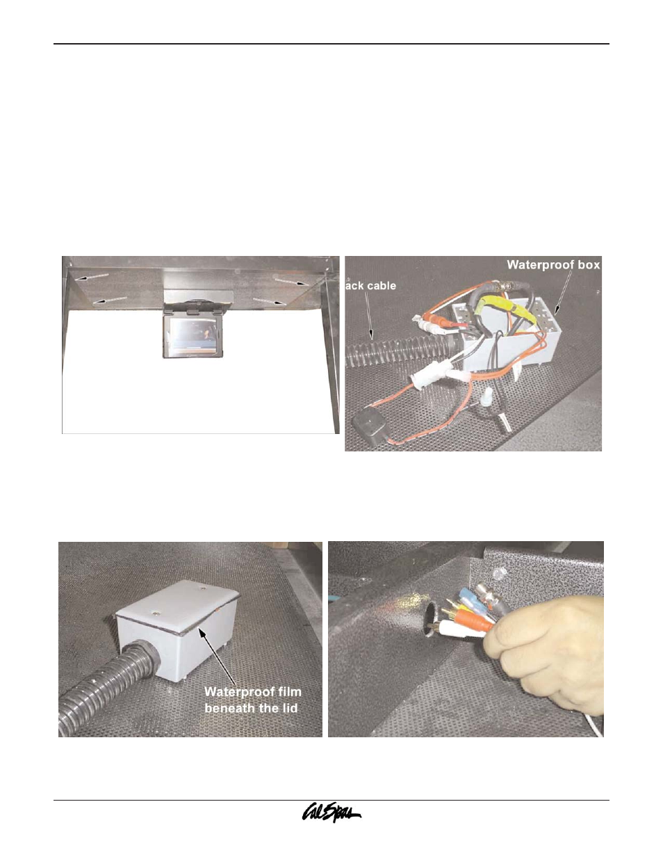 Awning open/ close switch, Third tv installation | Cal Flame G3000 User Manual | Page 27 / 64